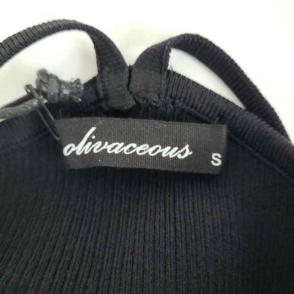 Olivaceous Womens Black Sleeveless Scoop Neck Pullover Tank Top Size Small - Picture 3 of 8